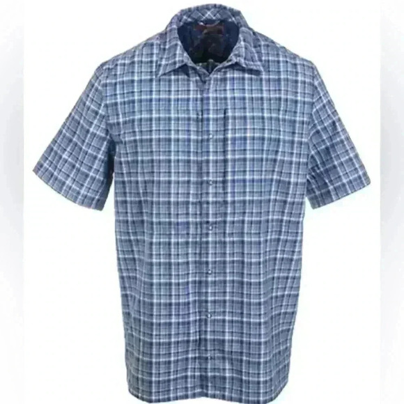 5.11 Tactical Shirts-Men's Cobalt Blue or Green 701 Covert Short Sleeve Shirt XL - Picture 1 of 11